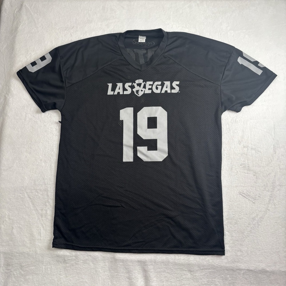 Las Vegas Aviators Raiders Black Short Sleeve Football Jersey Men's XL